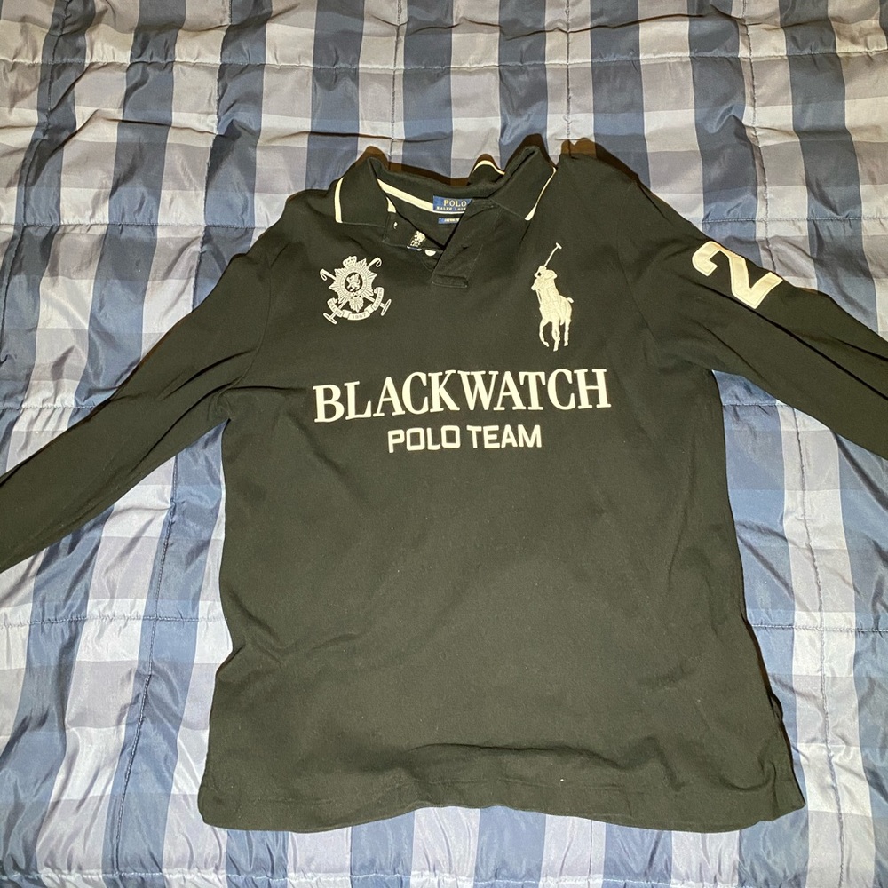 Black Ralph Lauren polo long sleeve